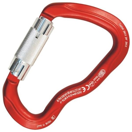 Kong Usa Asymmetric, 117.5 mm Length, 26 mm Gate Opening, Aluminum Alloy, Red/Polished/Polished 778MM0RPPKK